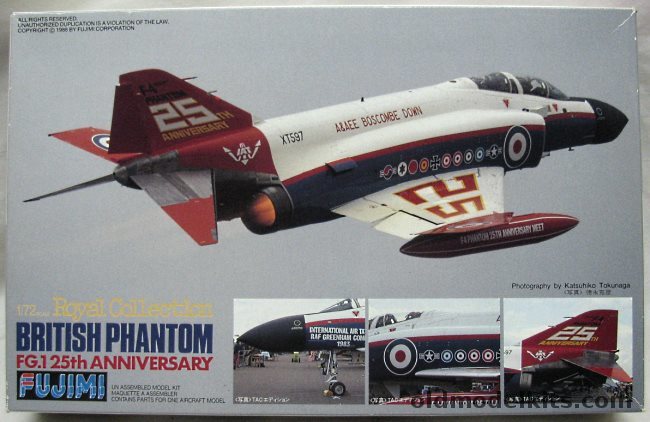 Fujimi 1/72 British Phantom FG.1 (F-4) 25th Anniversary RAF, 34001-2800 plastic model kit